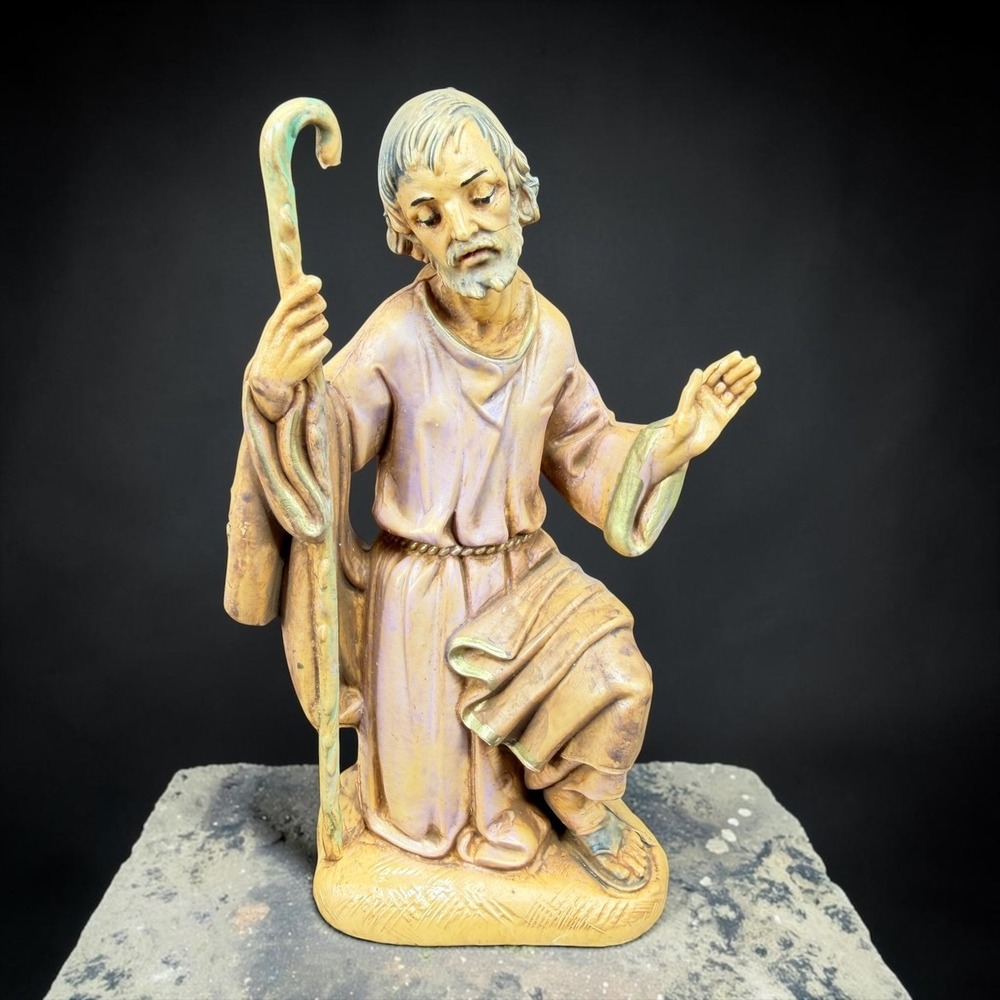 Fontanini by Roman Kneeling Shepherd 1983 Nativity Figurine 52511 Depose Italy‎